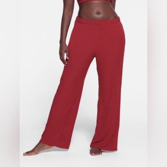 SKIMS Pants - SKIMS Soft Lounge Sleep Pants in Brick